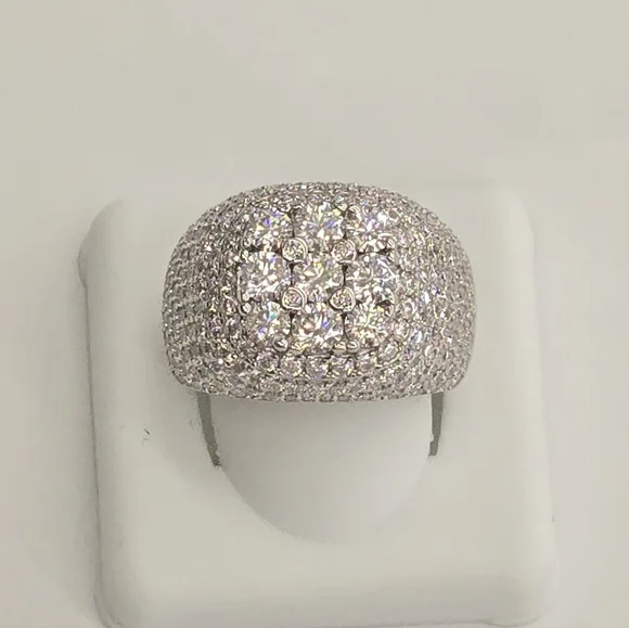 925 Sterling Silver Moissanite Diamond Ring For Men
